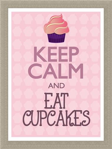 Framed Framed Keep Calm & Eat Cupcakes - Keep Calm & Carry On