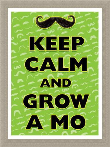 Framed Framed Keep Calm & Grow A Mo - Keep Calm & Carry On