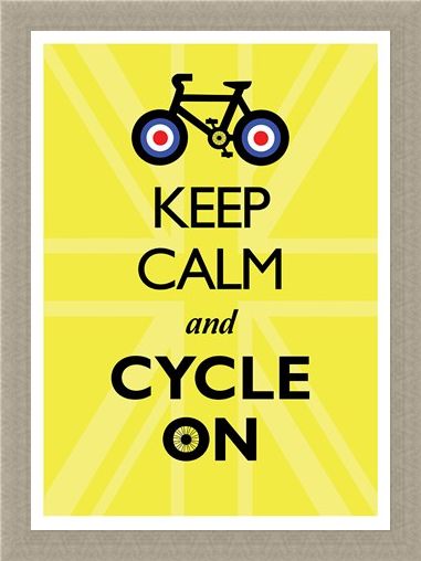 Framed Framed Keep Calm & Cycle On - Keep Calm & Carry On