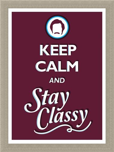 Framed Framed Keep Calm & Stay Classy - Keep Calm & Carry On