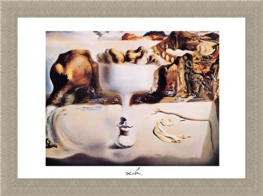 Framed Framed Apparition of a Face and Fruitdish, 1938 - Salvador Dali