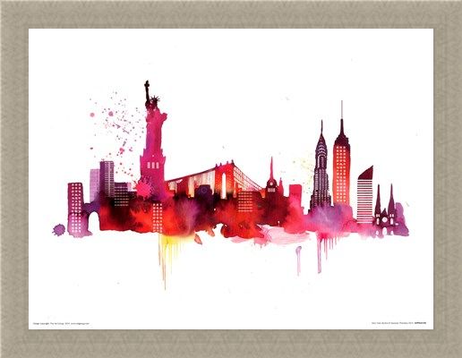Framed Framed New York Skyline - Summer Thornton