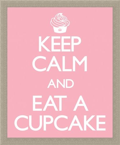 Framed Framed Keep Calm and Eat a Cupcake - Keep Calm and Carry On
