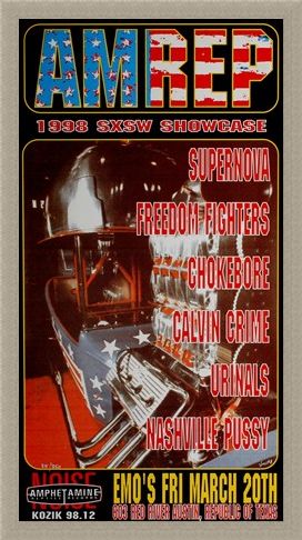 Framed Framed AM REP 1998 SXSW Showcase - Frank Kozik