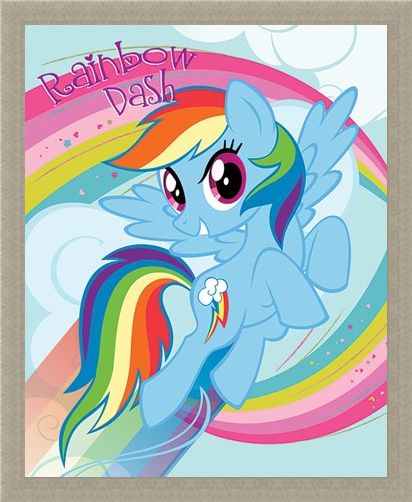 Framed Framed Rainbow Dash - My Little Pony