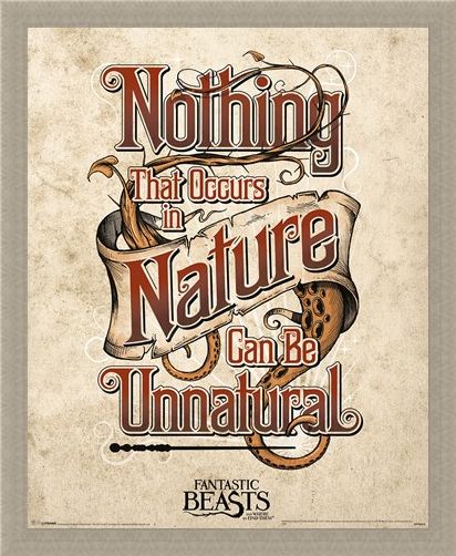 Framed Framed Nothing That Occurs In Nature... - Fantastic Beasts & Where To Find Them