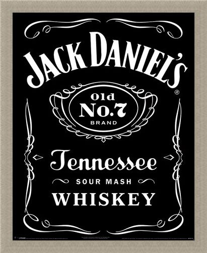 Framed Framed Classic Logo - Jack Daniels