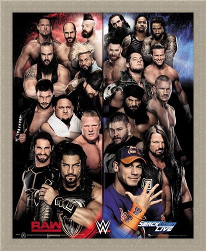 Framed Framed Raw VS Smackdown - WWE