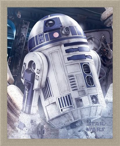 Framed Framed R2-D2 Droid - Star Wars The Last Jedi