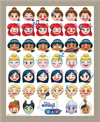 Framed Framed A Happy Ending - Disney Emoji Princess