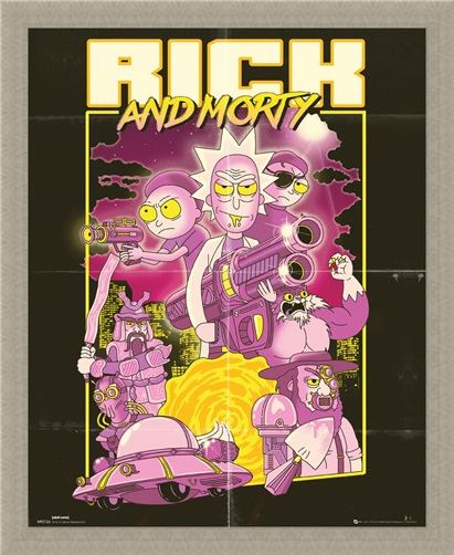 Framed Framed Action Movie - Rick and Morty