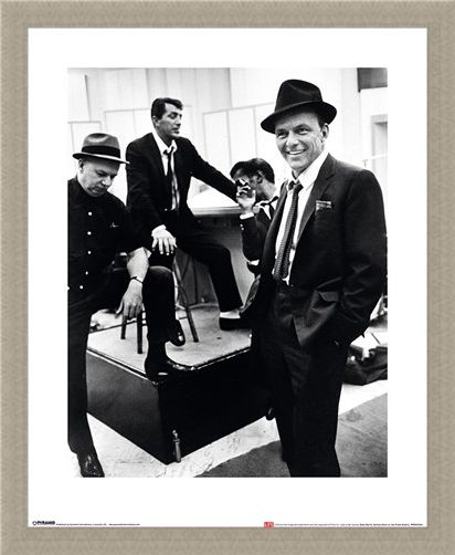 Framed Framed Dean Martin, Sammy Davis Jr. and Frank Sinatra - Time Life