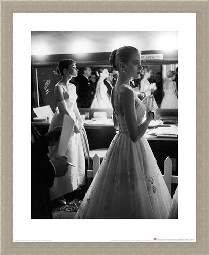 Framed Framed Audrey Hepburn & Grace Kelly - Time Life