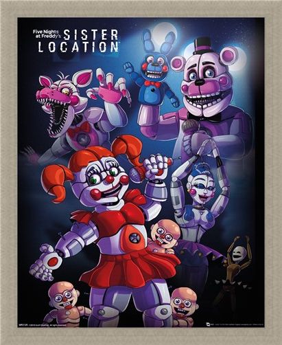 Framed Framed Sister Location Group - Five Nights at Freddy's