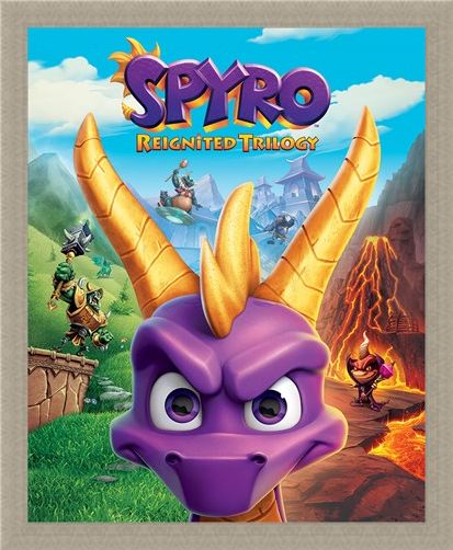 Framed Framed Game Cover Art - Spyro