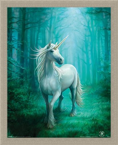 Framed Framed Forest Unicorn - Anne Stokes