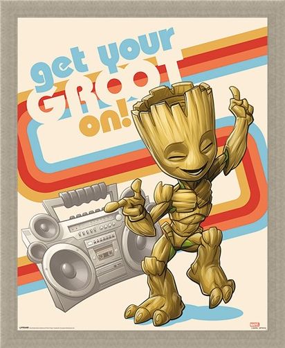 Framed Framed Get Your Groot On - Guardians of the Galaxy Vol. 2