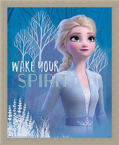 Framed Framed Wake Your Spirit Elsa - Frozen 2