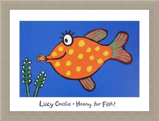 Framed Framed Hooray for Fish! - Lucy Cousins