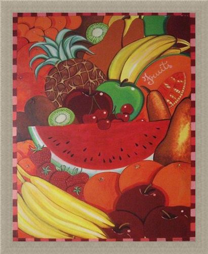Framed Framed Fruit - G Servello