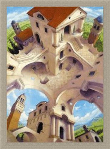 Framed Framed Temple of Possibilities - Impossible