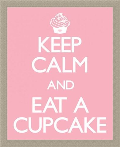 Framed Framed Keep Calm and Eat a Cupcake - Keep Calm and Carry On