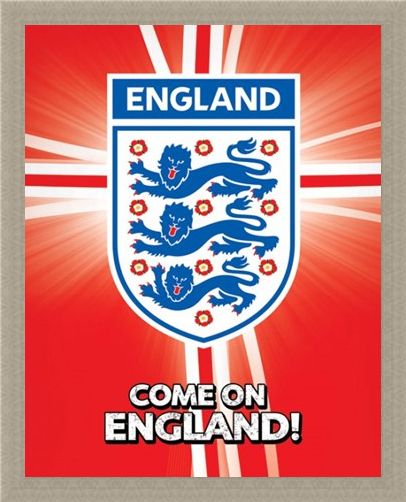 Framed Framed Come on England! - International Football