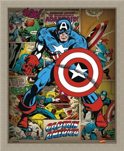 Framed Framed He Took On All Of Them! - Captain America