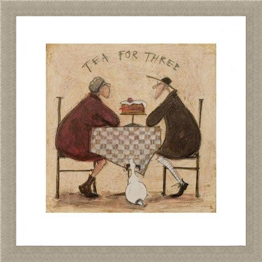 Framed Framed Tea for Three - Sam Toft
