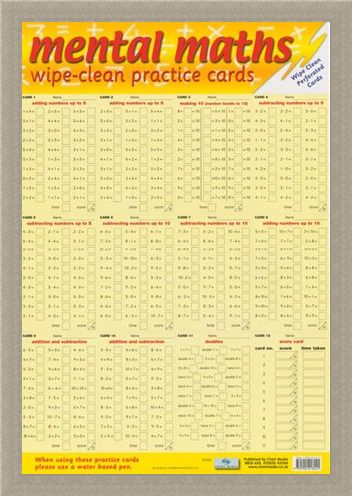Framed Framed Mental Maths - Wipe Clean Practice Cards