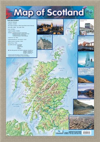 Framed Framed Map Of Scotland - Travel Companion