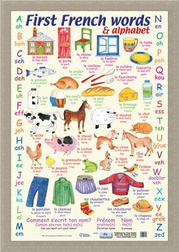Framed Framed First French Words - Learn The Alphabet in French
