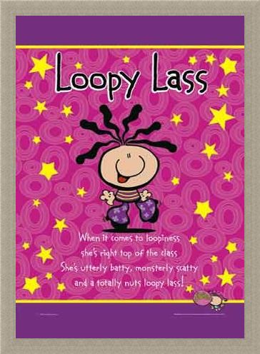 Framed Framed Loopy Lass - Bubblegum Character