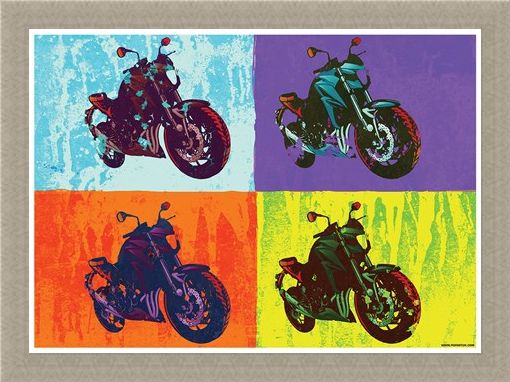 Framed Framed Sixties Chopper - Multicolour Motorcycles