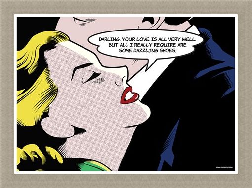 Framed Framed Some Dazzling Shoes - Pop Art