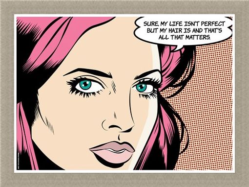 Framed Framed My Hair Is Perfect - PopArt Perfection