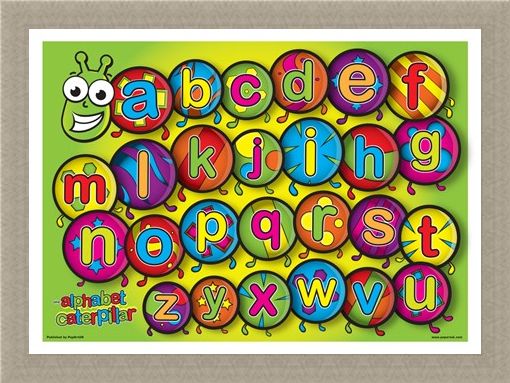 Framed Framed The Alphabet Caterpillar - Learn the Alphabet in Style