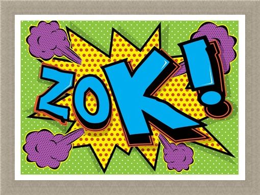 Framed Framed Zok! - Pop Art Explosion