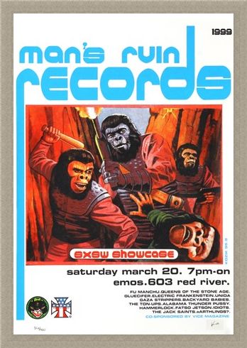 Framed Framed Man's Ruin Records SXSW Promo - Frank Kozik