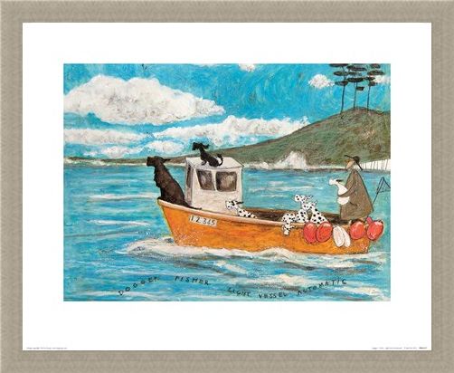 Framed Framed Dogger, Fisher, Light Vessel Automatic - Sam Toft