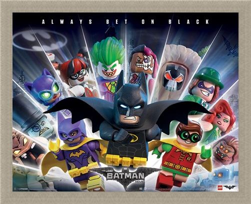 Framed Framed Always Bet On Black - Lego Batman