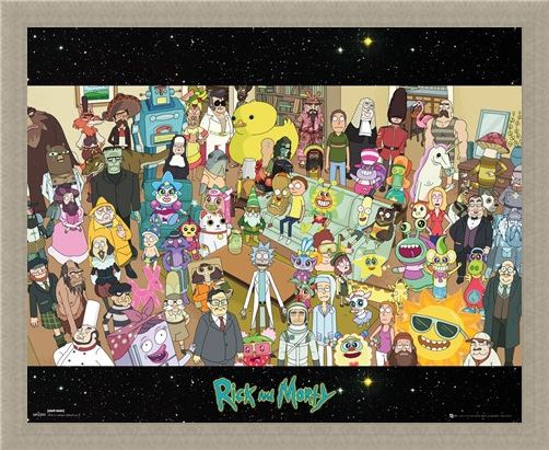 Framed Framed Cast - Rick and Morty