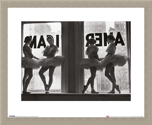 Framed Framed Ballet Dancers in Window - Time Life