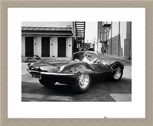 Framed Framed Steve McQueen - Jaguar - Time Life