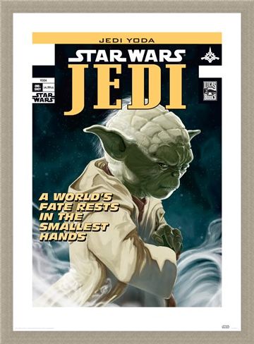 Framed Framed Yoda - World's Fate - Star Wars