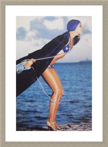 Framed Framed Jerry Hall, Jamaica May 1975 - Norman Parkinson