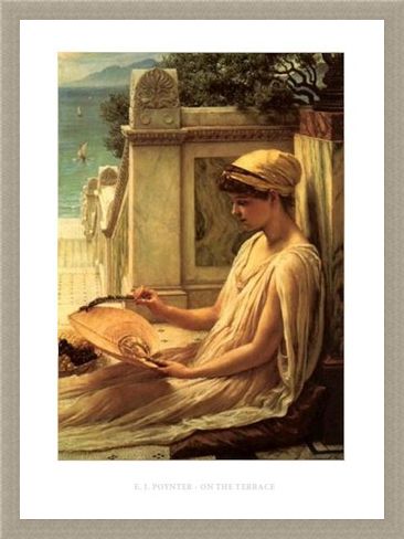 Framed Framed On the Terrace - Edward Poynter