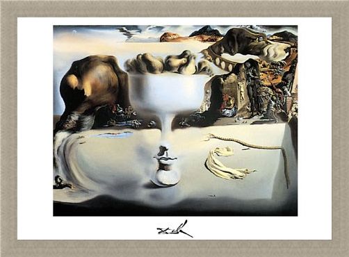 Framed Framed Apparition of a Face and Fruitdish, 1938 - Salvador Dali