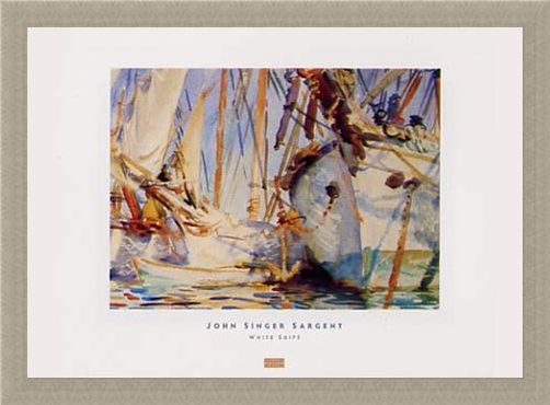 Framed Framed White Ships - John Singer Sargent