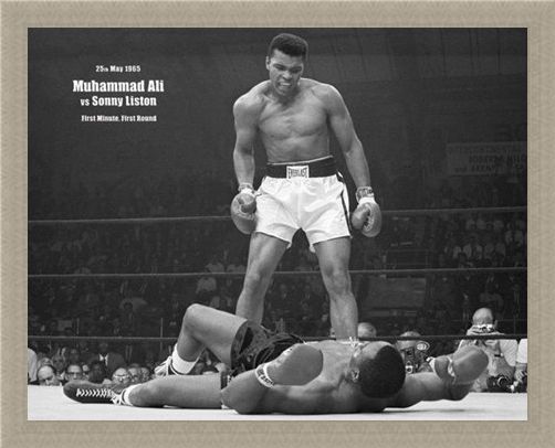 Framed Framed History in the Making - Muhammad Ali Vs Sonny Liston